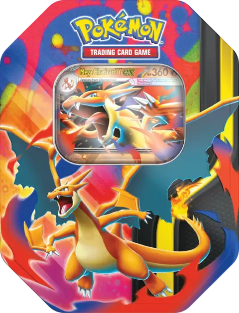 Pokémon TCG: Mega Charizard Tin | The Pokémon Company - tienda en línea