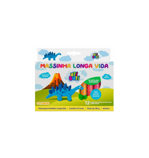 MASSA MODELAR 12COR 180G LONGA VIDA UTI