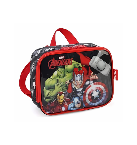 LANCHEIRA TERM INFANTIL AVENGERS PRETO