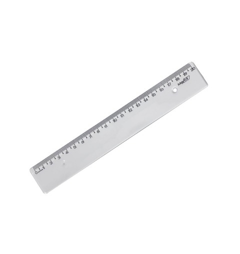 REGUA 20CM NEW LINE CRISTAL MAXCRIL