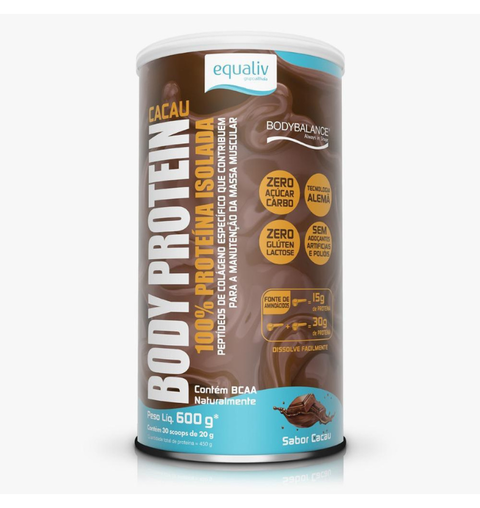 BODY PROTEIN CACAU 600G EQUALIV
