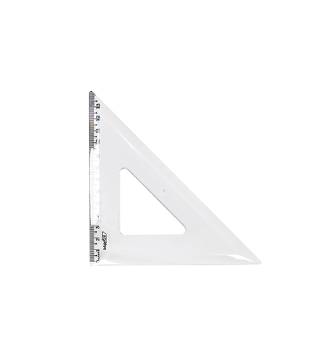 ESQUADRO 45 GRAUS NEW LINE CRISTAL