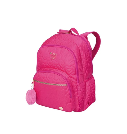 MOCHILA G 2COMP CAPRICHO CRUSH ROSA