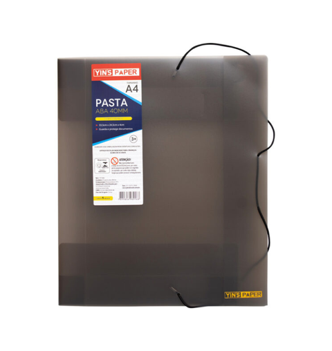 PASTA ABA ELASTICO A4 PP 4CM CR/FM YINS