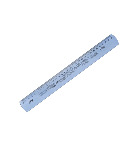 REGUA 30CM FLEXIVEL AZUL MAXCRIL