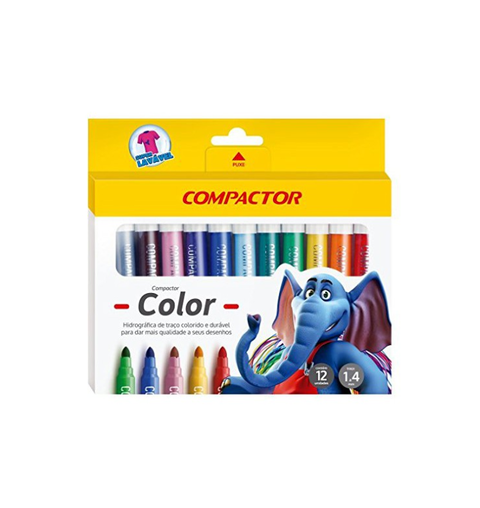 CANETA HIDROGRAFIC 12 CORES COLOR GRANDE