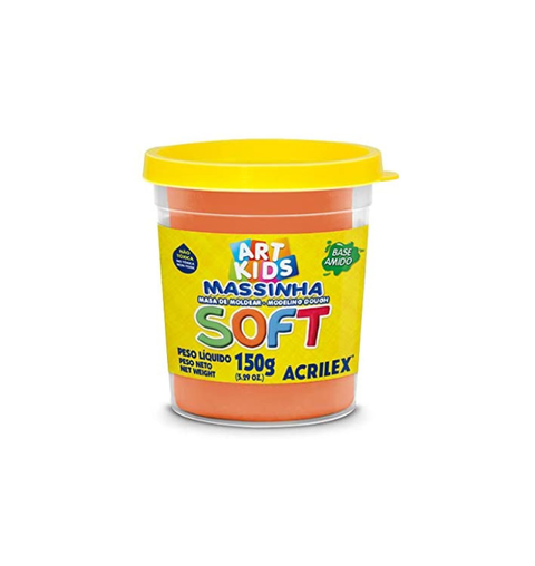 MASSA MODELAR SOFT 150G LARANJA ACRILEX