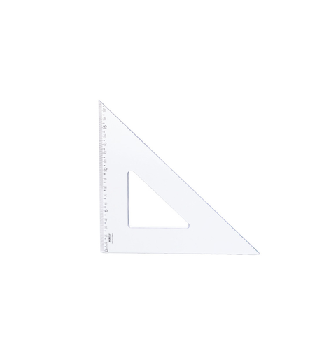 ESQUADRO 45GRAUS X 26CM NEW LINE CRISTAL