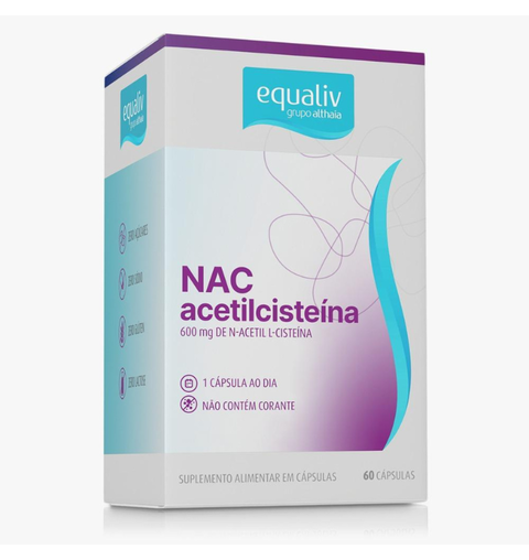 NAC ACETILCISTEINA 60 CAPS 600MG EQUALIV