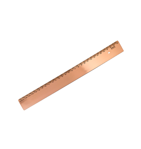 REGUA 30CM NEW LINE COBRE MAXCRIL
