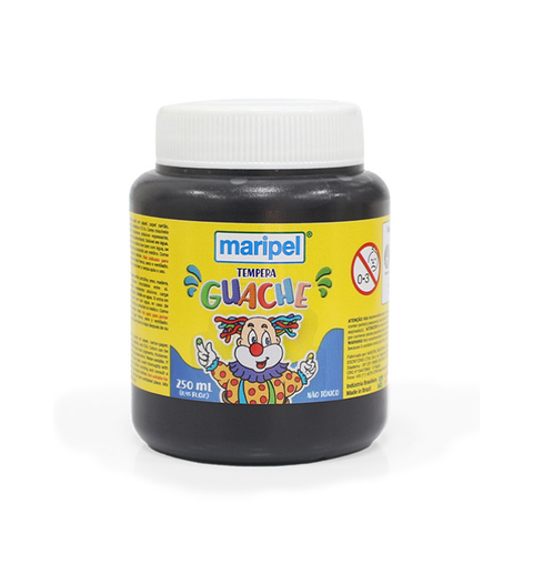 TINTA GUACHE 250ML PRETO MAXCRIL