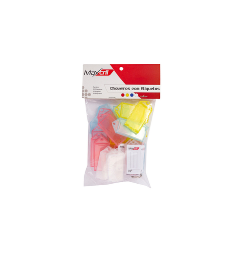 CHAVEIRO C/ETIQUETA CORES PACK MAXCRIL