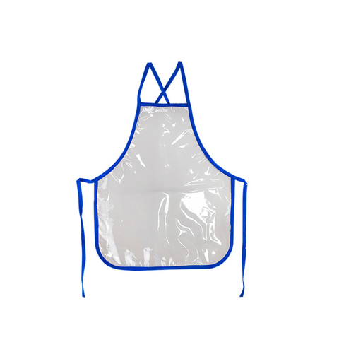 AVENTAL LISO TRANSPAREN/AZUL MAXCRIL