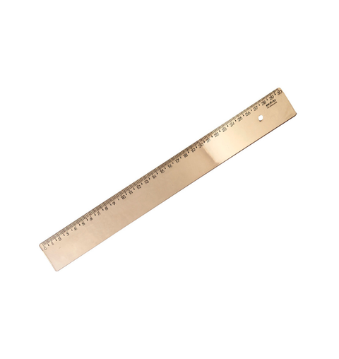 REGUA 30CM NEW LINE OURO MAXCRIL