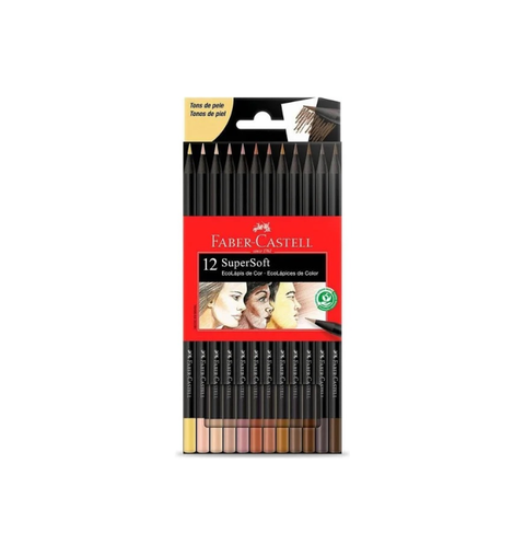 LAPIS DE COR 12 CORES TONS PELE FABER