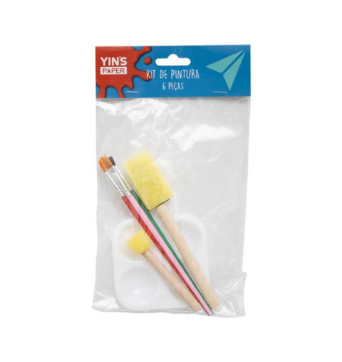 KIT DE PINTURA INFANTIL C/6 PECAS YINS