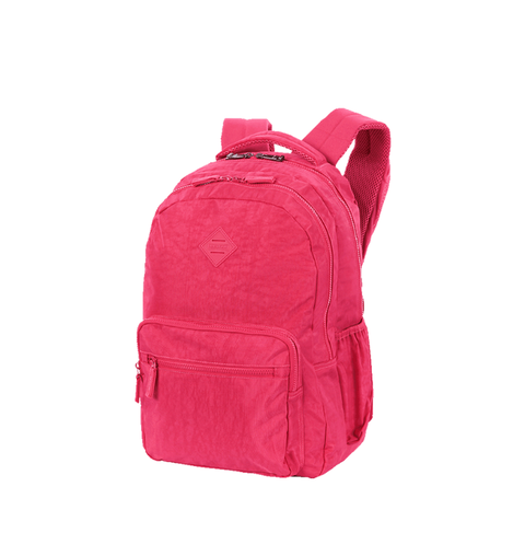 MOCHILA 2 COMP COLLEGE CRINKLE 3 PINK