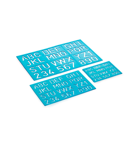 KIT NORMOGRAFO AZUL MAXCRIL