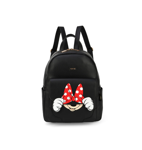 BOLSA T.COURO PRETO MINNIE MOUSE MAXLOG