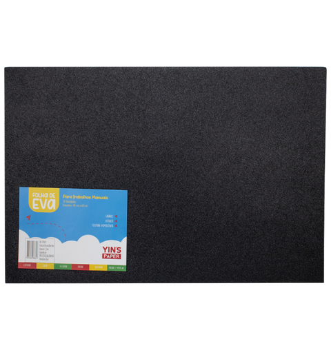 EVA 40X60 1.5MM GLITTER PRETO YINS
