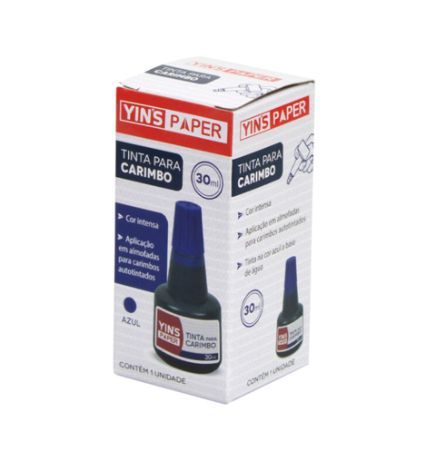 TINTA P/CARIMBO 30ML AZUL YINS