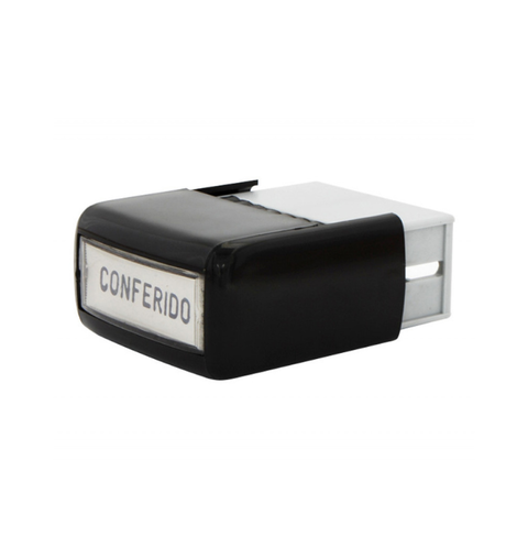 CARIMBO AUTOMATICO 38X14 CONFERIDO