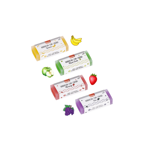 BORRACHA TRANSP C/CHEIRO FRUTAS BRW