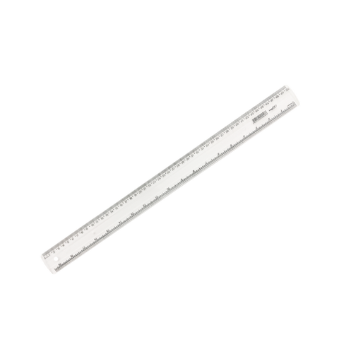 REGUA SUPER 50CM TRANSP MAXCRIL