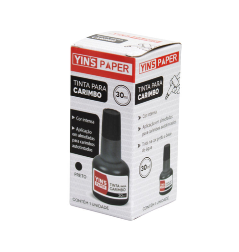 TINTA P/CARIMBO 30ML PT YINS