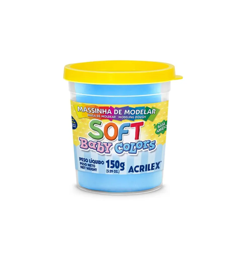 MASSA MODELAR SOFT 150G AZ BEBE ACRILEX