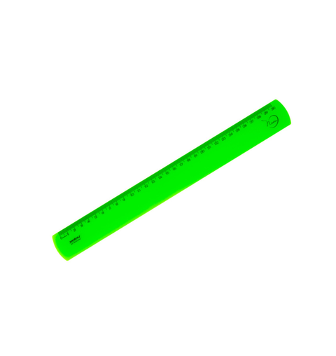 REGUA 30CM NEON VERDE MAXCRIL