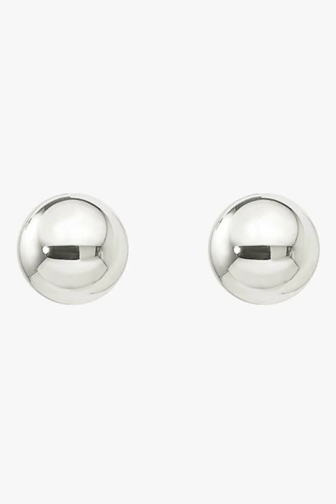 brinco bola média prateada brinco de bola brinco redondo prata bijuterias finas online em sp sweet lucy brincos femininos