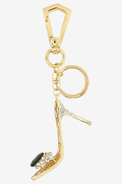 chaveiro feminino de luxo sweet lucy chaveiro pingente sandália de salto chaveiro dourado de luxo chaveiro feminino delicado chaveiro feminino chique chaveiro feminino dourado chaveiro feminino elegante