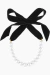 colar de perola feminino colar de perolas com faixa preta colar curto feminino com perolas sweet lucy