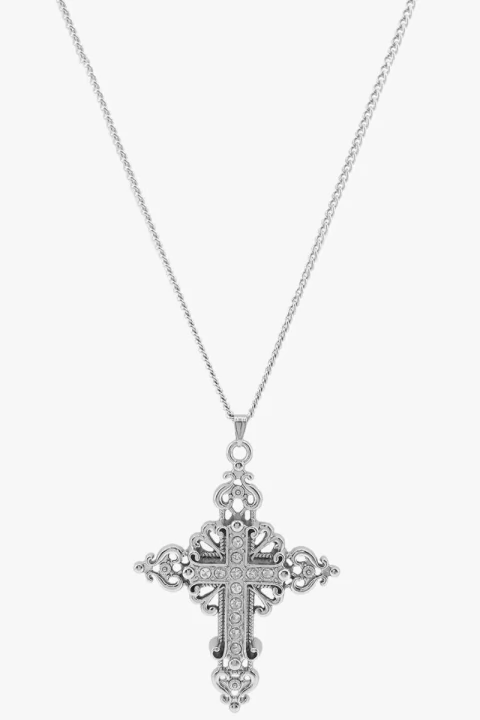 colar longo cruz prata colar de cruz colar prata pingente cruz colar longo sweet lucy