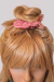 Scrunchie Donut Listrado Vermelho e Branco - loja online