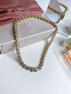 COLAR CHOKER ZIRCONIA GOLD SAMYA