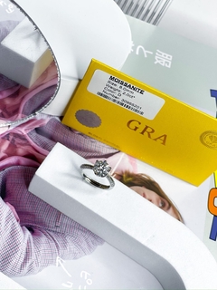 ANEL SOLITARIO SETTING MOISSANITE 2CT ELEGANZA 925