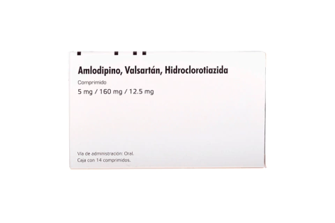 VALSARTAN / HIDROCLOROTIAZIDA / AMLODIPINO 160MG/12.5MG/5MG 14 COMPRIMIDOS