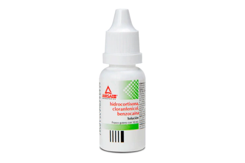 HIDROCORTISONA / CLORANFENICOL / BENZOCAINA SOLUCION OTICA 10 ML 1 PIEZA