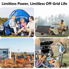 Estación de energía portátil de gran capacidad para acampar, batería de almacenamiento de energía de 2400w - FARMACU