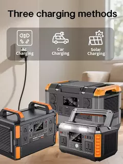 Estación de energía portátil de gran capacidad para acampar, batería de almacenamiento de energía de 2400w en internet