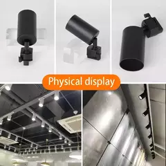 Juego completo de luces Led para riel de techo, foco de fuente de luz GU10