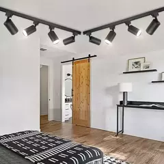 Juego completo de luces Led para riel de techo, foco de fuente de luz GU10 en internet