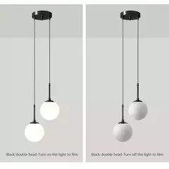 Lámpara colgante de bola de cristal LED, luces de araña nórdicas para el hogar en internet