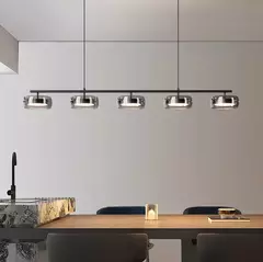 Lámpara colgante moderna, candelabros led para comedor - FARMACU