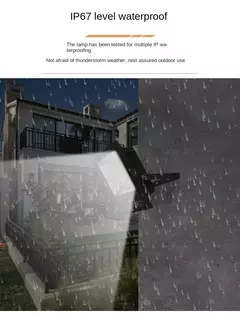 JVEE 30W 1000mAh luces de inundación solares Control remoto foco alimentado al aire libre impermeable IP67 Villa farola ángulo ajustable en internet