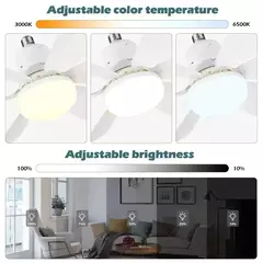 Luz de ventilador de techo LED 30W 40W luces simples con Control remoto - comprar en línea