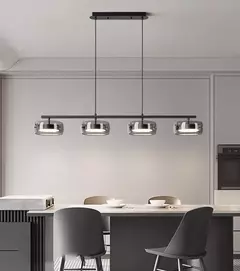 Lámpara colgante moderna, candelabros led para comedor