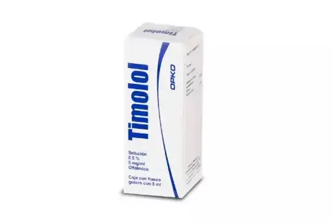 TIMOLOL 5.0MG/1ML SOLUCION GOTAS 5 ML 1 PIEZA